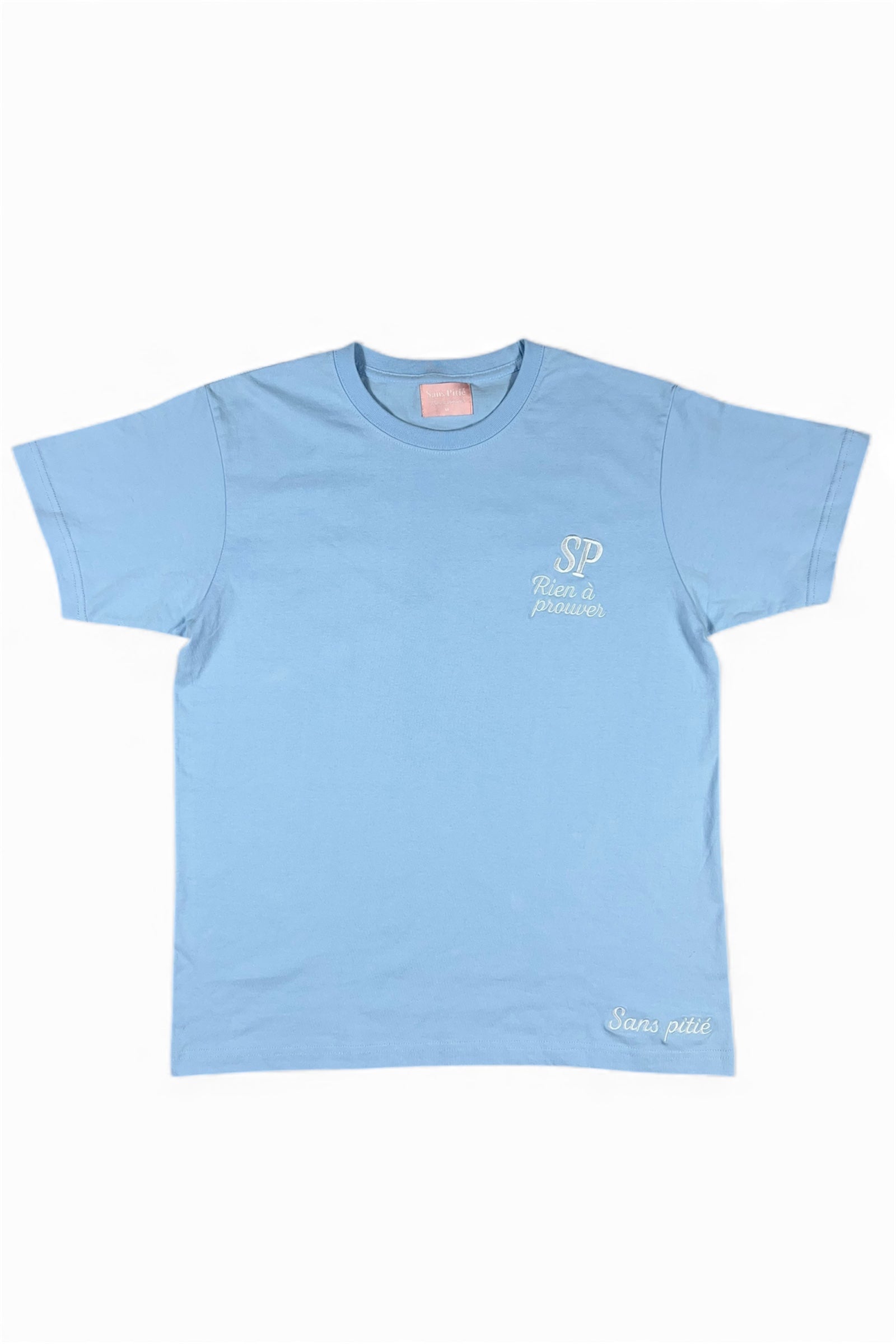 SIGNATURE PUFFBACK TEE - BABYBLUE