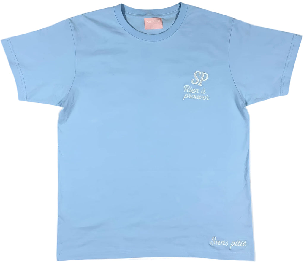SIGNATURE PUFFBACK TEE - BABYBLUE