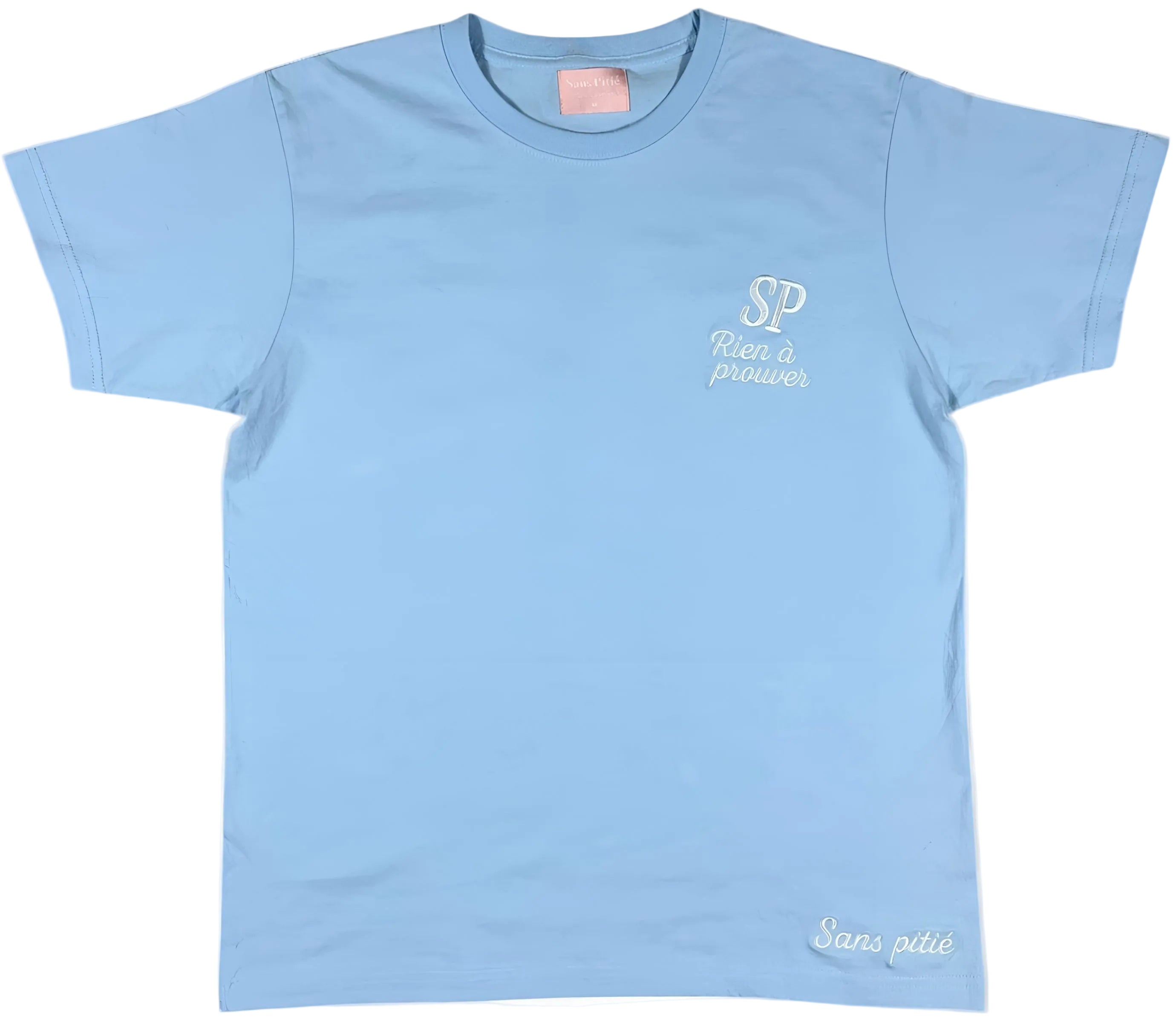 SIGNATURE PUFFBACK TEE - BABYBLUE