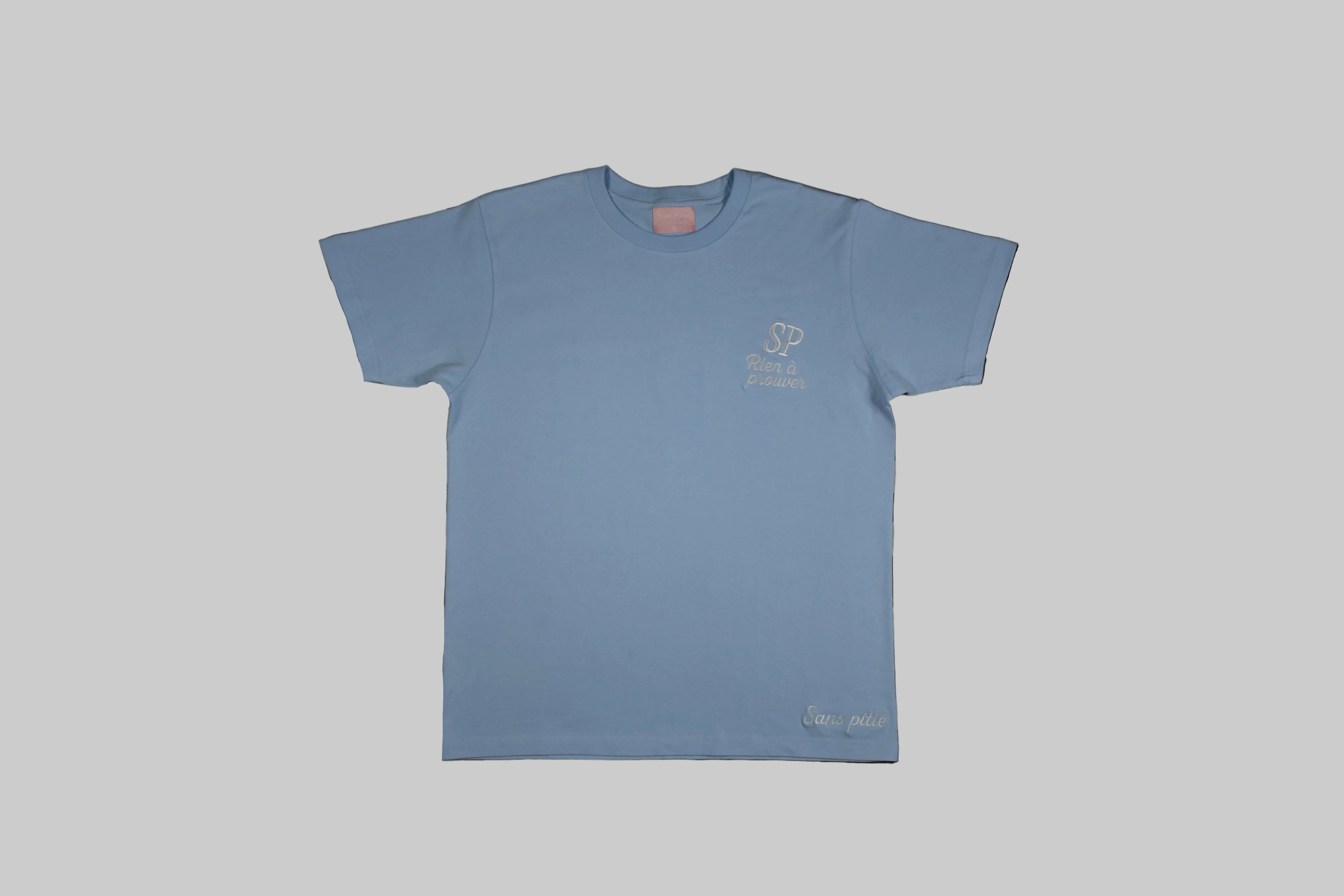 SIGNATURE PUFFBACK TEE - BABYBLUE